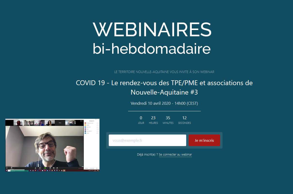 Webinaire Covid bi-hebdomadaires