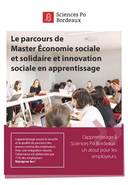 Recruter des apprenti.e.s du MASTER ESSIS de Sciences-Po Bordeaux !