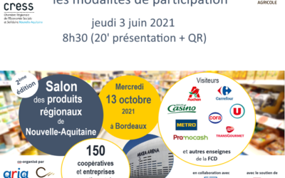 Participez au Salon des produits régionaux de NA – webinaire de présentation