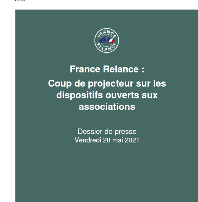 France Relance : Les dispositifs ouverts en faveur des associations