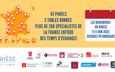 Participez aux rencontres interuniversitaires de l’ESS 2022 à Bordeaux