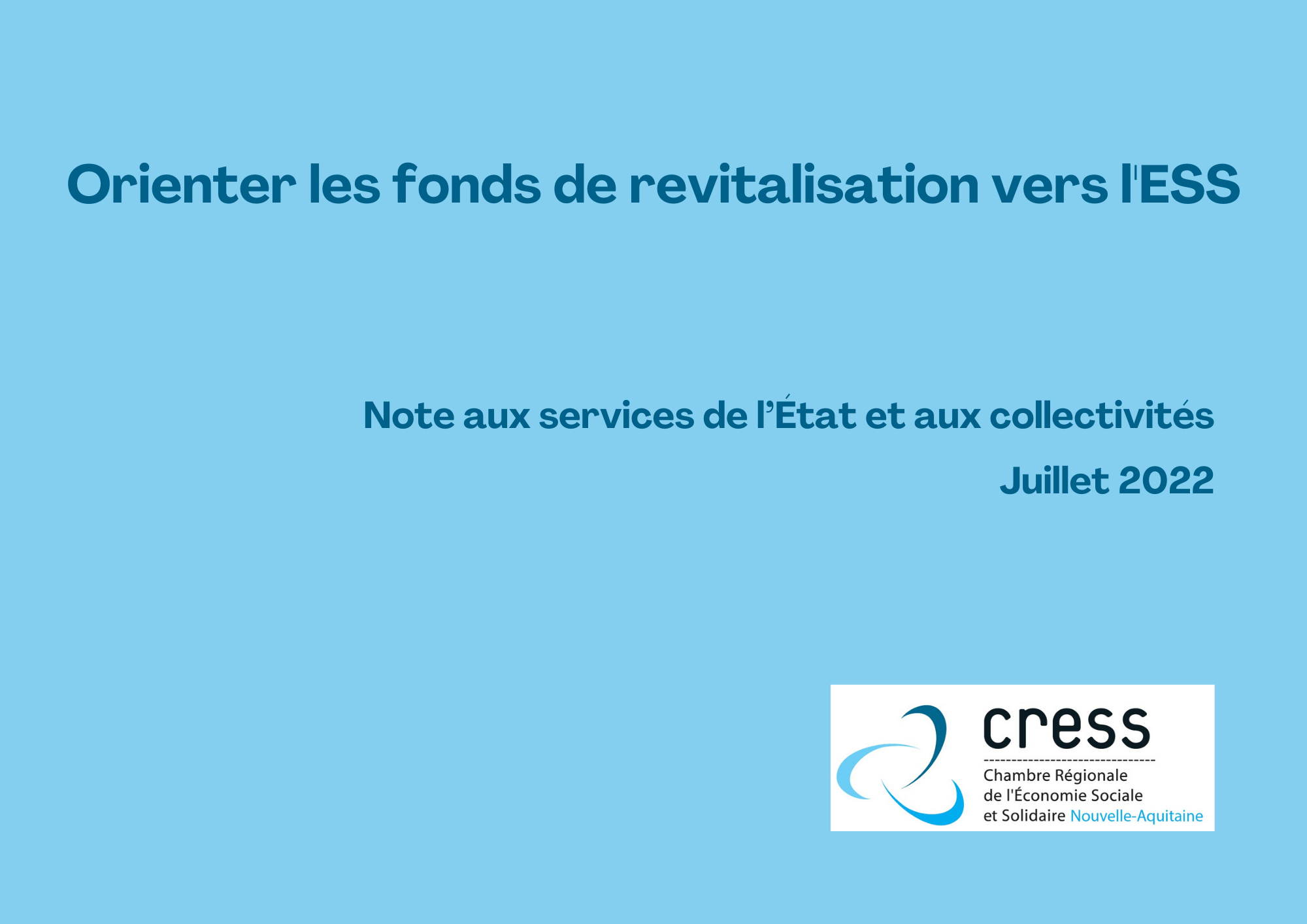 Fonds de revitalisation : une opportunité de développement à faire connaître