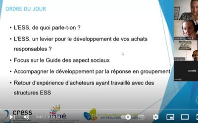 Retour sur les webinaires du 29 septembre autour des achats socialement et écologiquement responsables