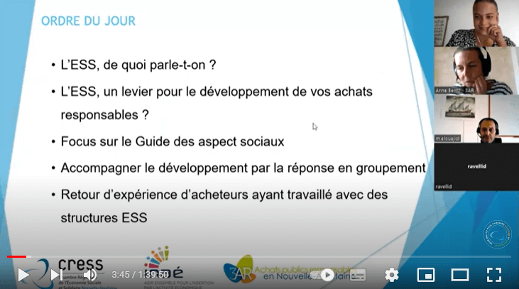 Retour sur les webinaires du 29 septembre autour des achats socialement et écologiquement responsables