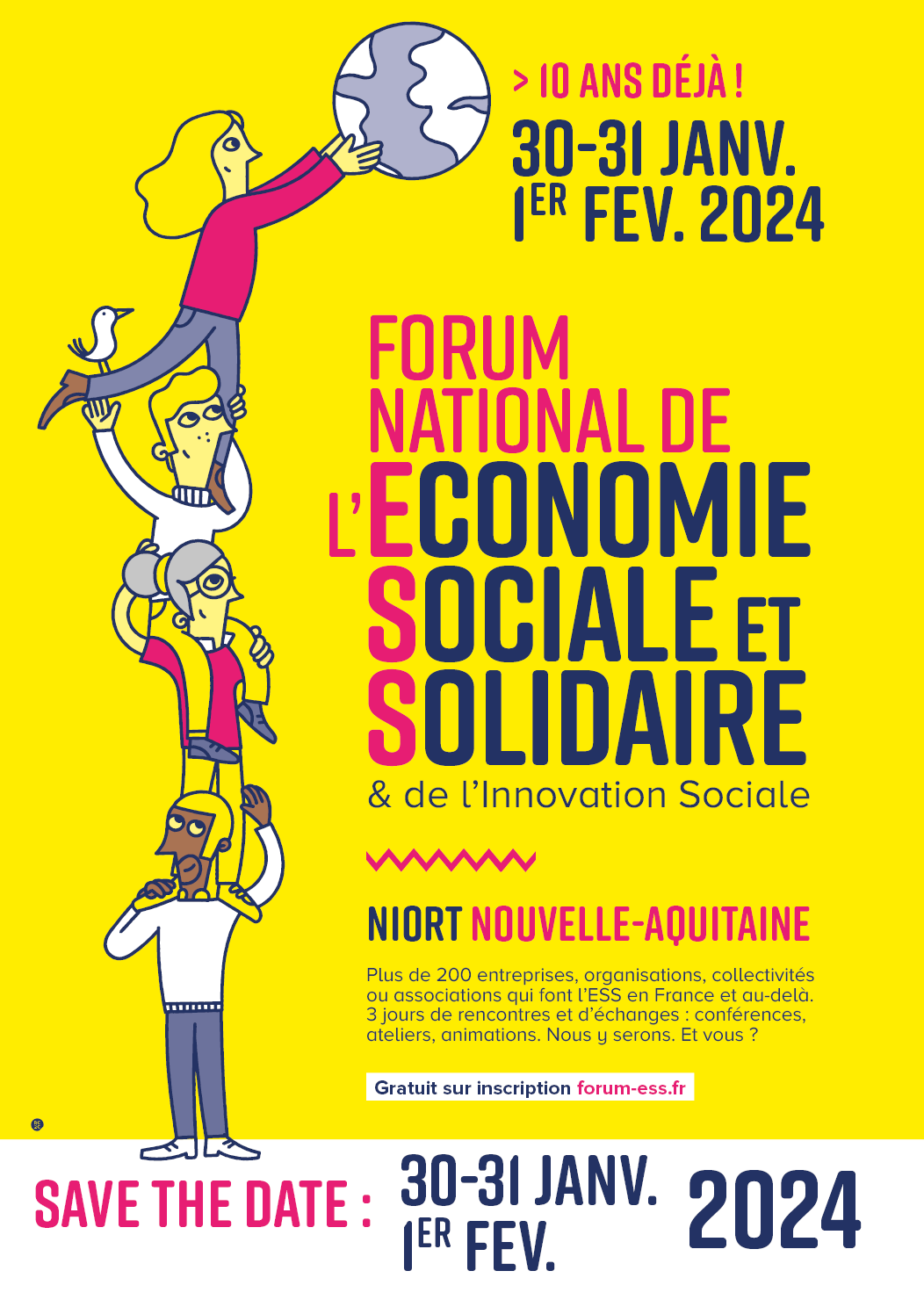 30 janv-1er fev 2024 : Forum national de l’ESS & de l’innovation sociale