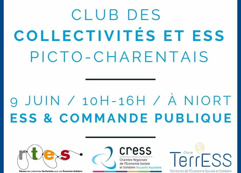 Club des collectivités ESS Poitou-Charentes – Commande publique & ESS