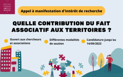 Appel à manifestation d’intérêt de recherche : Quelle contribution du fait associatif aux territoires ?