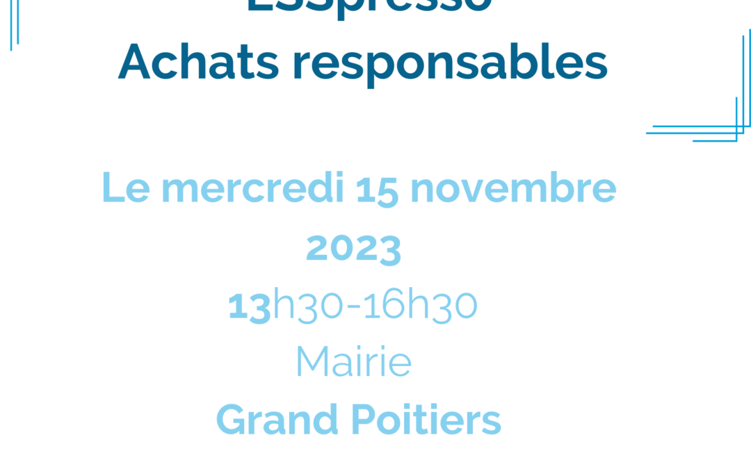 ESSpresso Achats responsables à Poitiers
