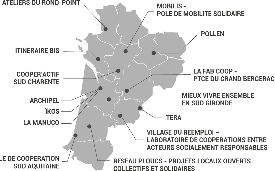 Les pôles territoriaux de coopération économique en Nouvelle-Aquitaine