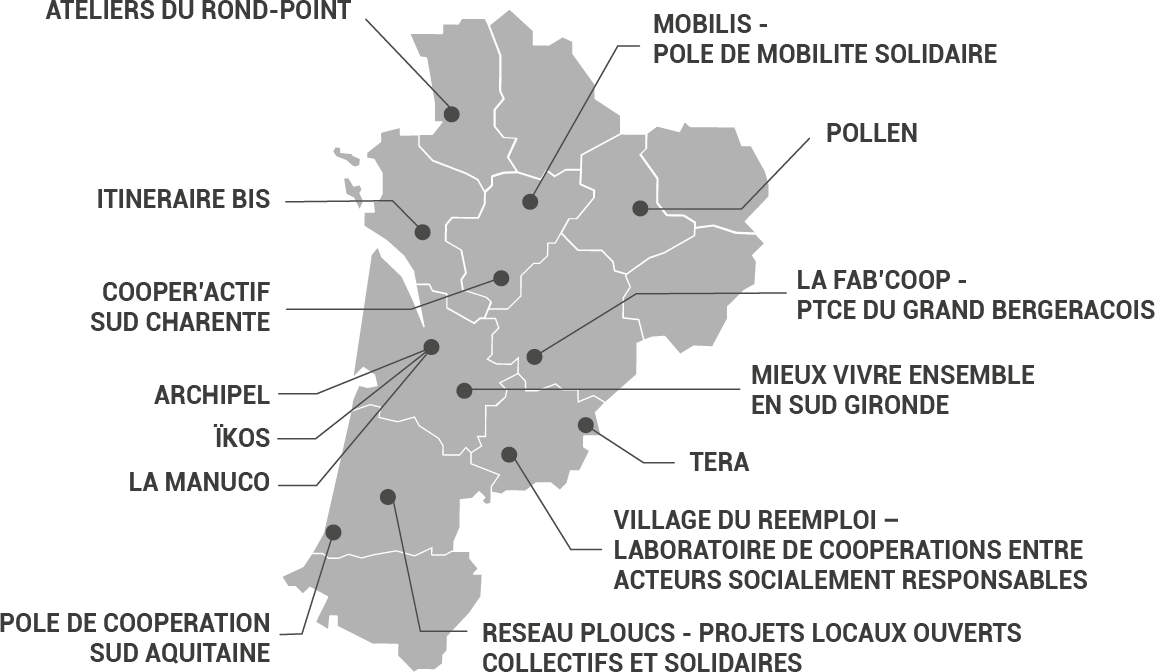 Les pôles territoriaux de coopération économique en Nouvelle-Aquitaine