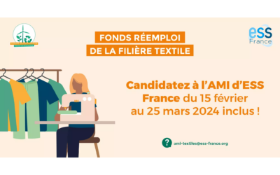 [Appel à projets] Candidater à l’AMI textiles 2024 d’ESS France