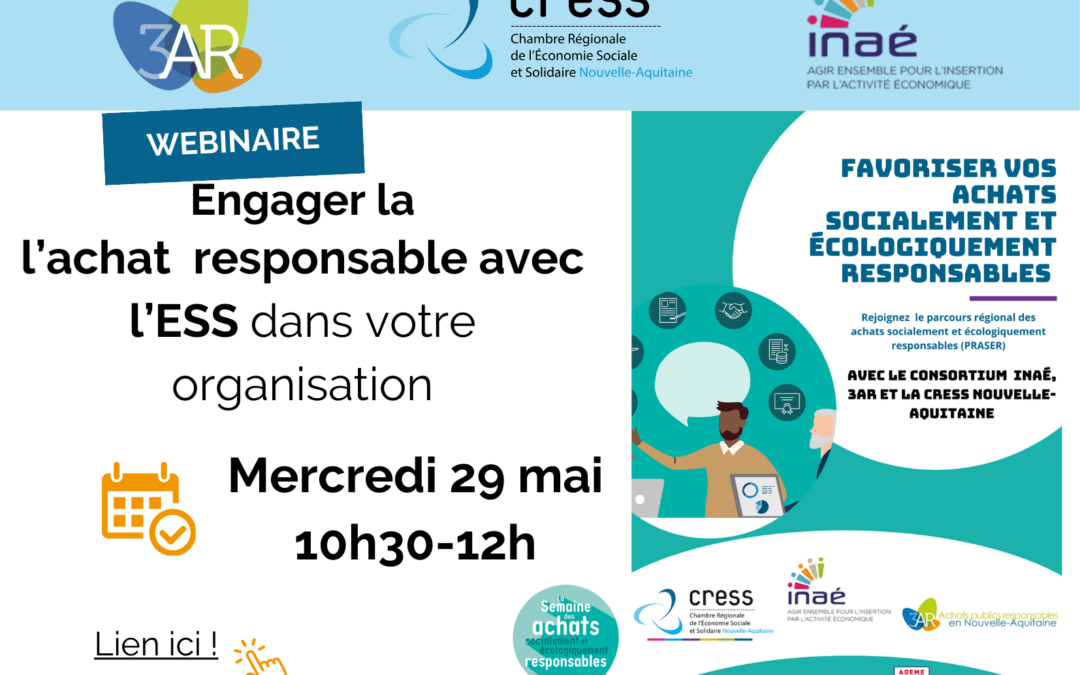 Webinaire achats responsables le 29 mai !