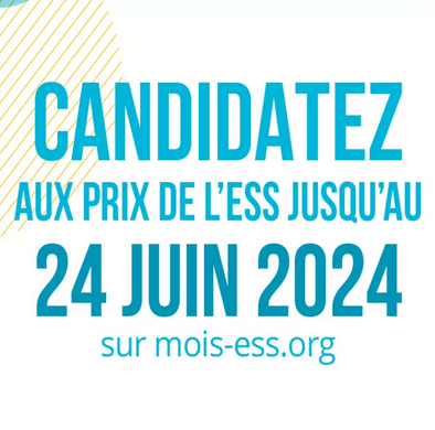 Prix ESS 2024 – candidatures du 14 mai au 24 juin
