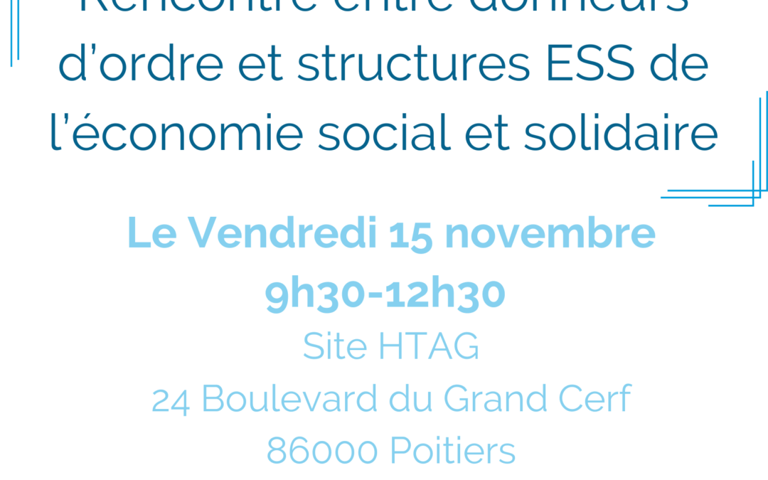Achats responsables – Matinée de rencontre entre donneur d’ordre et structure ESS de l’économie circulaire