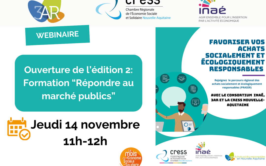 Webinaire d’information : Comment répondre aux marchés publics?