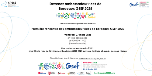 Webinaire : devenir ambassadeur·rices du GSEF !